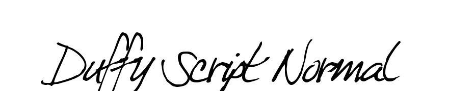 Duffy Script Normal Scarica Caratteri Gratis